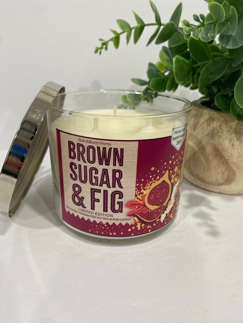 “Brown Sugar & Fig” Bath & Body Works New 3 Wick Candle